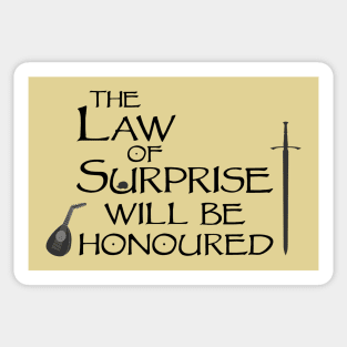 Law of Surprise Sticker